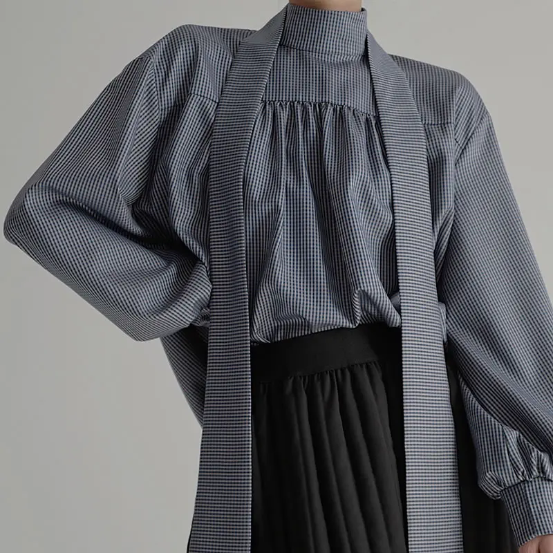 XITAO/блузка с длинным рукавом и открытой спиной, модная новинка, однотонная, маленькая, свежая, повседневная, стильная, клетчатая, 2021, осенний ...
XITAO/блузка с длинным рукавом и открытой спиной, модная новинка, однотонная, маленькая, свежая, повседневная, стильная, клетчатая, 2021, осенний ...