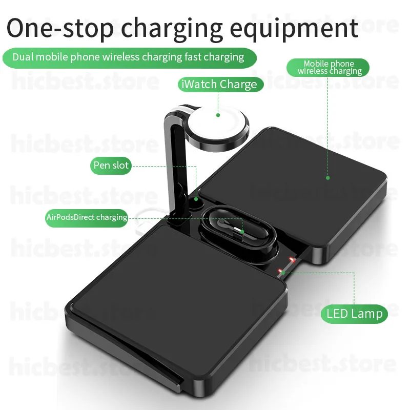 3 in 1 Wireless Charger Dock Station for iPhone 11 Airpods Pro Wireless Charging Charger Magnetic for Apple Watch Series 5 4 3 2
3 in 1 Wireless Charger Dock Station for iPhone 11 Airpods Pro Wireless Charging Charger Magnetic for Apple Watch Series 5 4 3 2