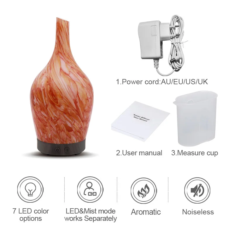 KBAYBO 100ml Aroma Air Humidifier Essential Oil Diffuser Aromatherapy Electric Diffuser Mist Maker for Home with 7 LED lights 
KBAYBO 100ml Aroma Air Humidifier Essential Oil Diffuser Aromatherapy Electric Diffuser Mist Maker for Home with 7 LED lights