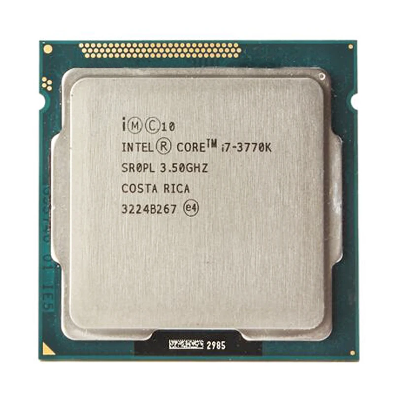 

Intel i7 3770K Quad Core LGA 1155 3.5GHz 8MB Cache With HD Graphic 4000 TDP 77W Desktop CPU i7-3770K