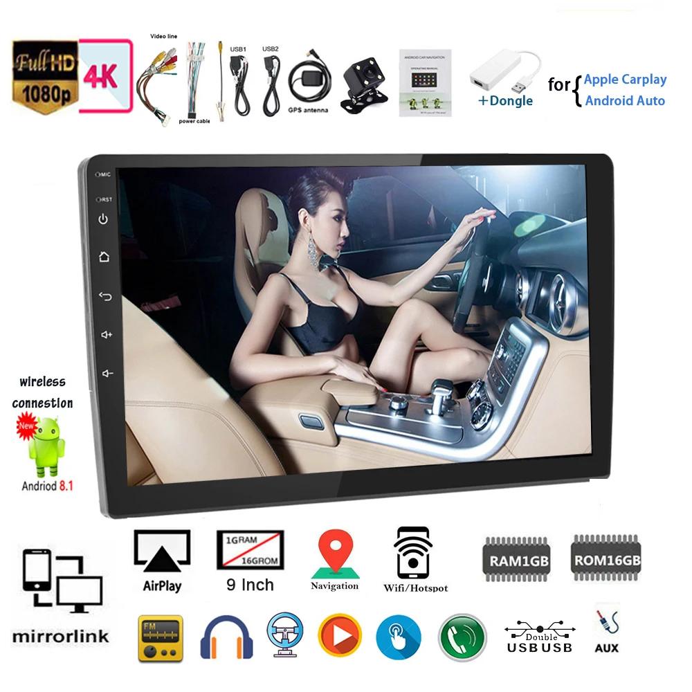 2 Din MP5 плеер авторадио 9 ''GPS Wifi Mirror Link HD сенсорный экран с ключом + Cam Siri Carplay In-dash для Android BT Airplay
2 Din MP5 плеер авторадио 9 ''GPS Wifi Mirror Link HD сенсорный экран с ключом + Cam Siri Carplay In-dash для Android BT Airplay