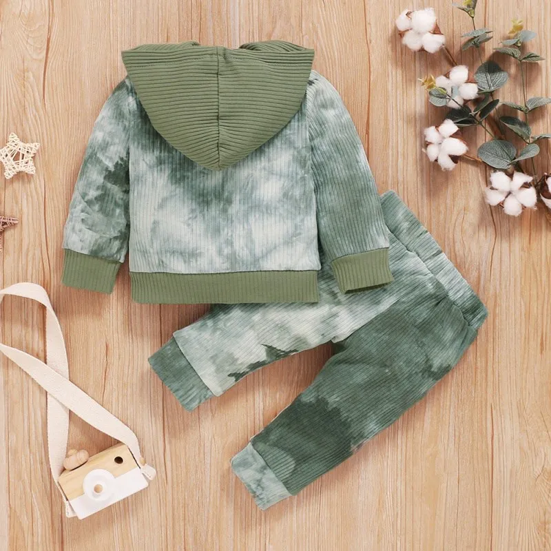 2pcs/set Autumn Baby Boy Tie Dye Printed Long Sleeve Hoodie Sweatshirt Blouse Tops+Pants Toddler Casual Costume
2pcs/set Autumn Baby Boy Tie Dye Printed Long Sleeve Hoodie Sweatshirt Blouse Tops+Pants Toddler Casual Costume