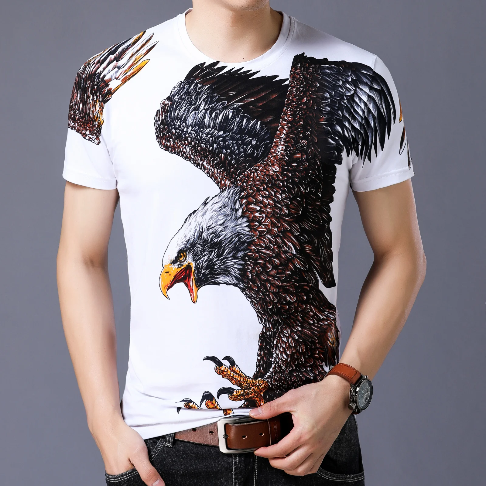 Fashion Social Club Outfits Party Prom Men Tee Shirt Homme 2021 Summer Top Spring Mens Pullover Homme Eagle Print Men Tshirt
Fashion Social Club Outfits Party Prom Men Tee Shirt Homme 2021 Summer Top Spring Mens Pullover Homme Eagle Print Men Tshirt