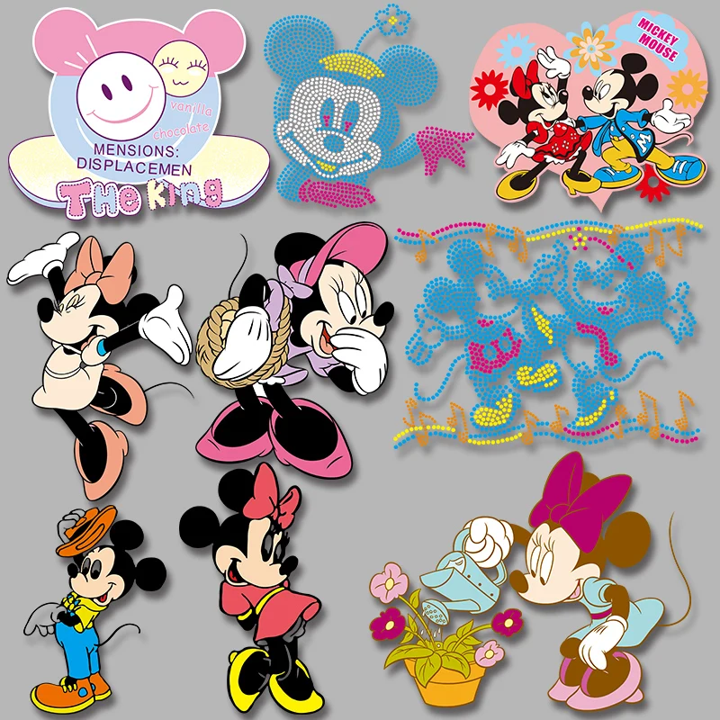 Fashion personalized letter sticker Disney love Mickey Minnie Thermal transfer printing Patches for Clothing DIY T-shirt
Fashion personalized letter sticker Disney love Mickey Minnie Thermal transfer printing Patches for Clothing DIY T-shirt