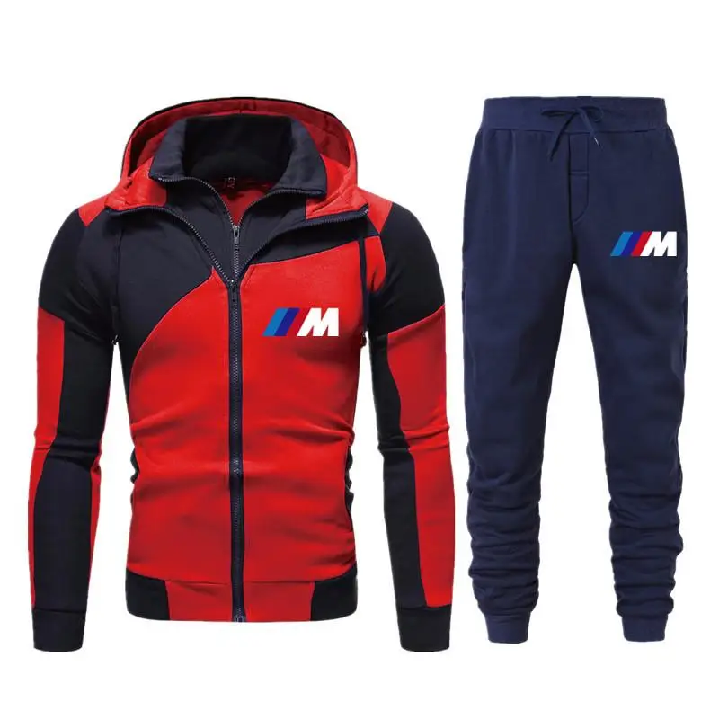 New Mens Autumn And Winter BMW Printing Suit Zipper Hoodie Pants Two-Piece Casual Sportswear
New Mens Autumn And Winter BMW Printing Suit Zipper Hoodie Pants Two-Piece Casual Sportswear