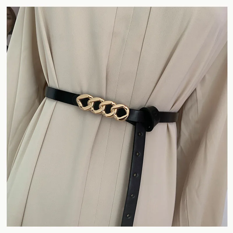 Fashion Female Belt Women Corset Chain Buckle Luxury Brand Adjustable Thin Belts Simple All-match Dress Punk Elegant Waistband
Fashion Female Belt Women Corset Chain Buckle Luxury Brand Adjustable Thin Belts Simple All-match Dress Punk Elegant Waistband