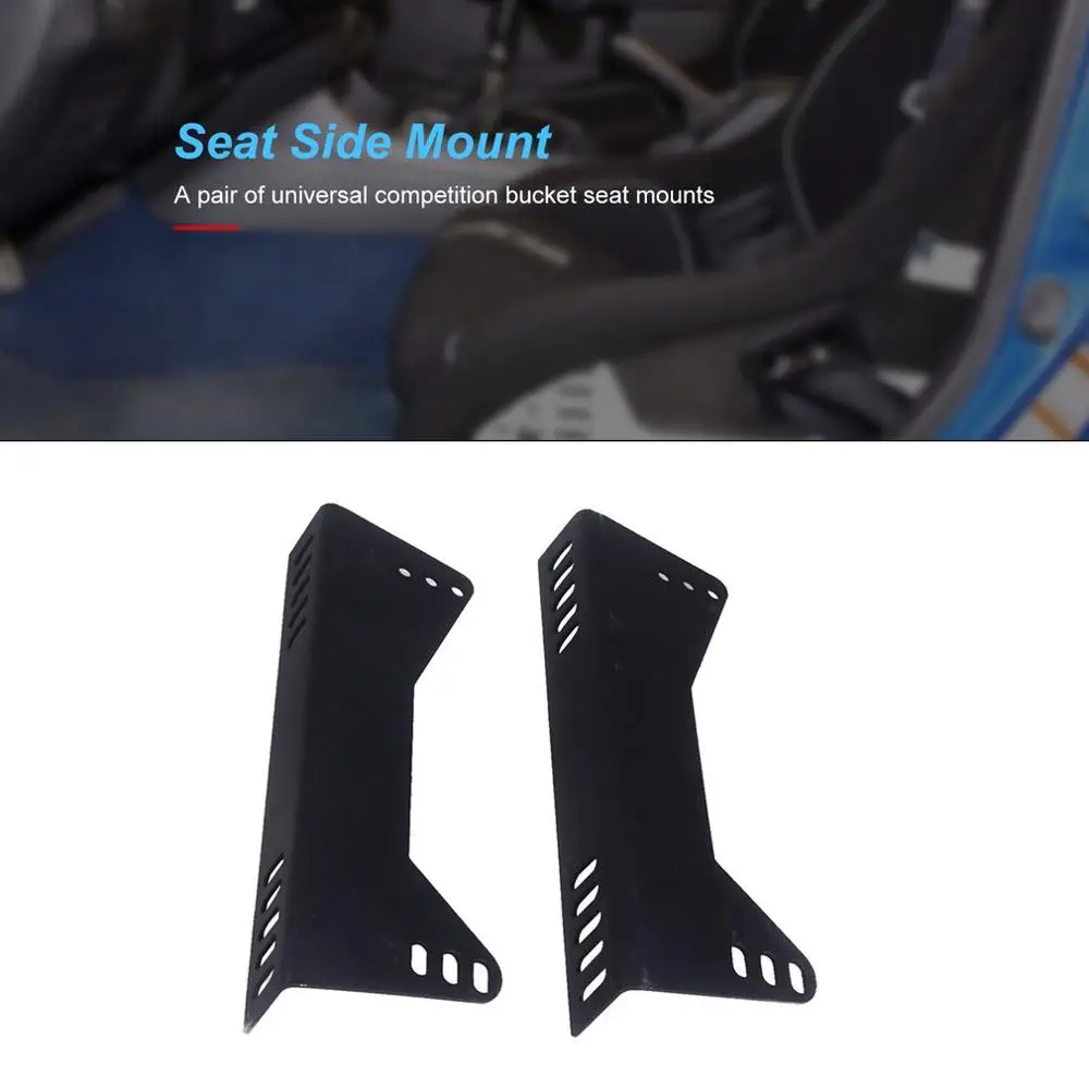 1 Pair Black Bucket Seat Side Mounts Brackets High Quality Metal Universal Seat Side Mount For Most Competitions
1 Pair Black Bucket Seat Side Mounts Brackets High Quality Metal Universal Seat Side Mount For Most Competitions