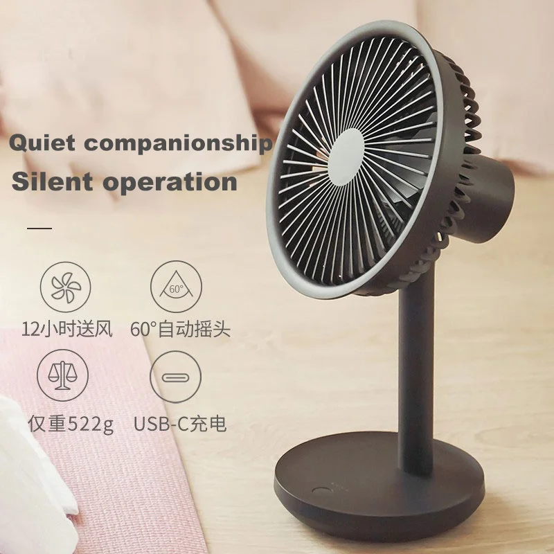 Xiaomi Desktop Fan 60 Degree Shaking Head Height Wind Speed Adjustable 4000mAh Type-C Chargeable Light Portable Fan SOLOVE Make
Xiaomi Desktop Fan 60 Degree Shaking Head Height Wind Speed Adjustable 4000mAh Type-C Chargeable Light Portable Fan SOLOVE Make