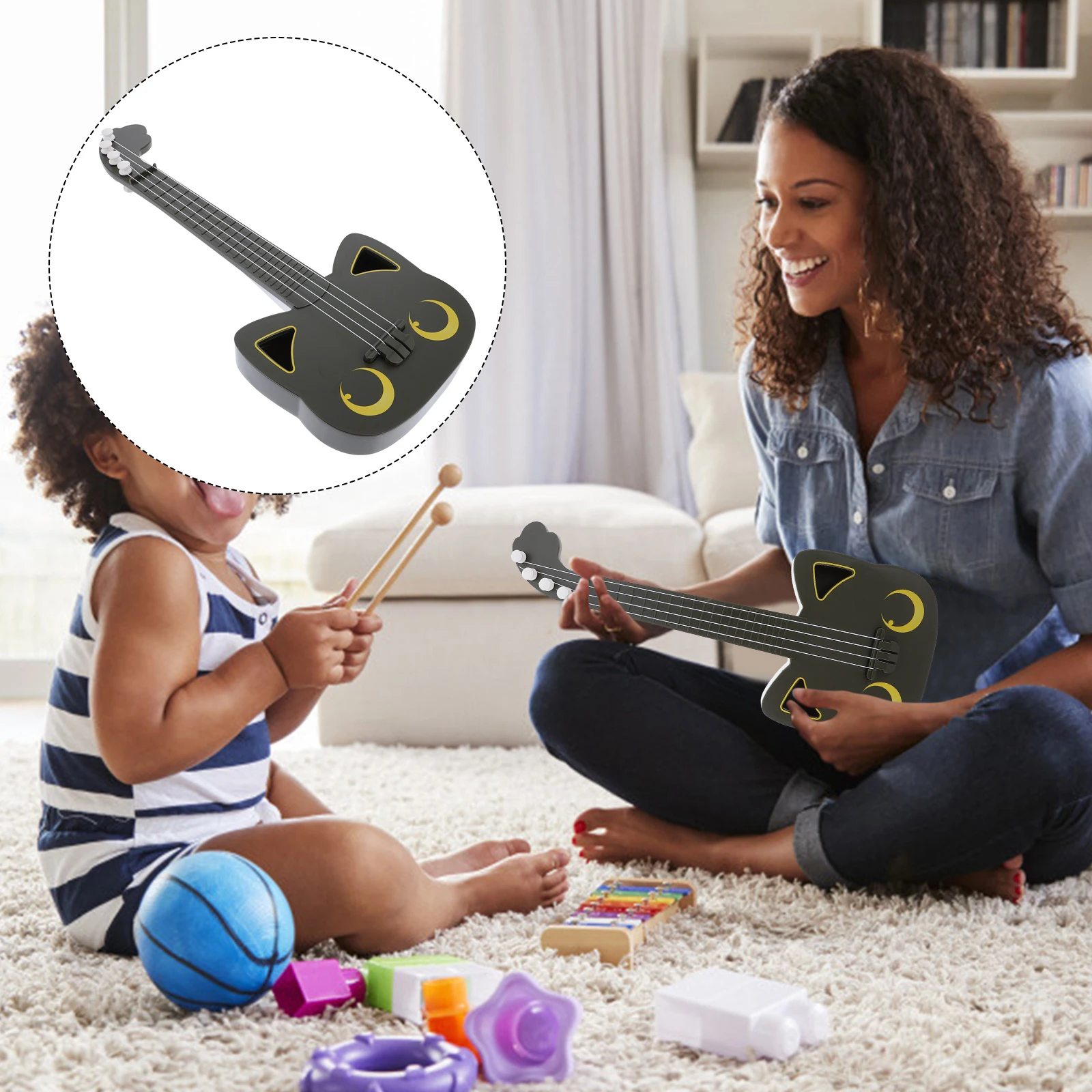 1 Pc Plastic Educational Plaything Small Size Imitated Ukulele with Packing Box
1 Pc Plastic Educational Plaything Small Size Imitated Ukulele with Packing Box