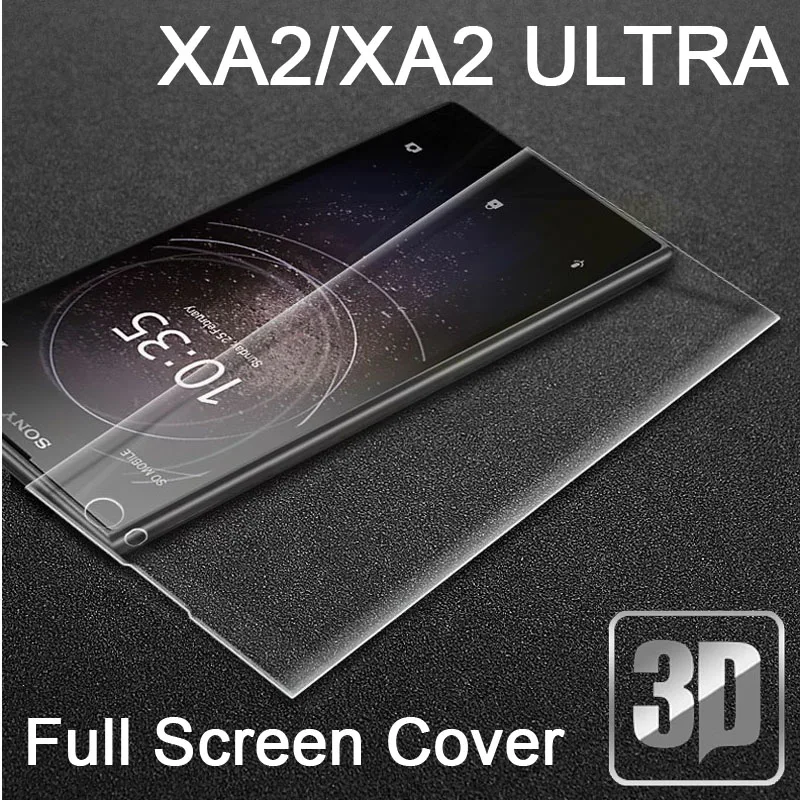 

9H 3D Tempered Glass LCD Curved Full screen protectors Film cover For Sony Xperia XA2 XA2 Ultra XA1 XA1 plus Protective film