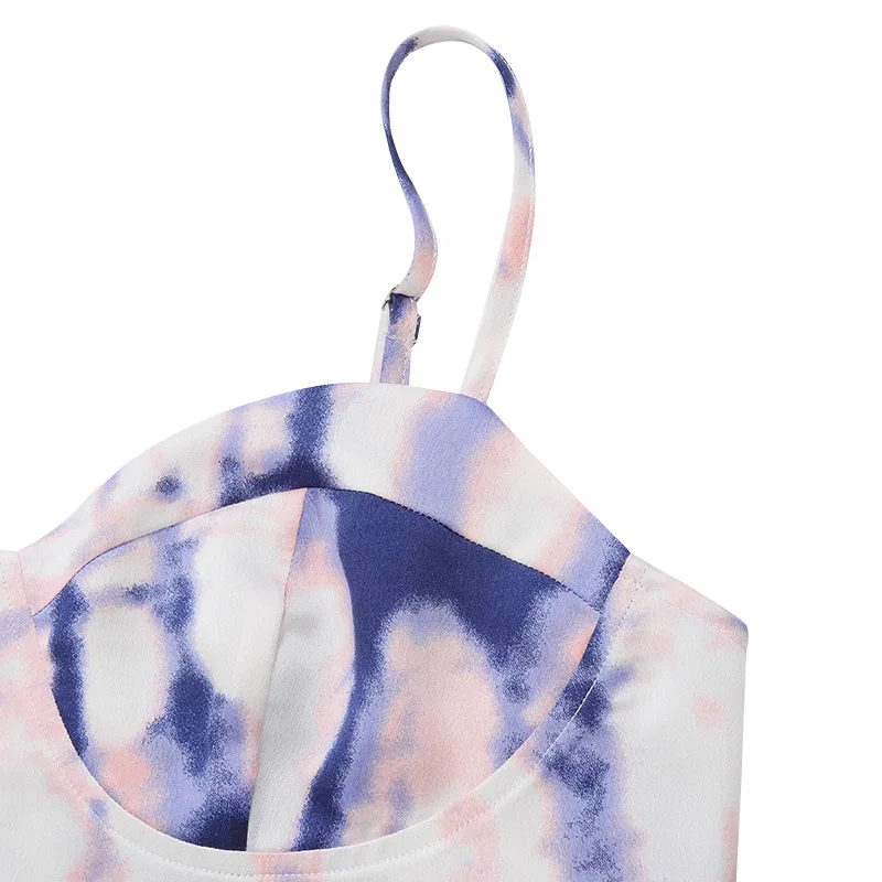 2020 Summer New Women Tie-dye Irregular Suspenders High Waist Dress Mid Length Women Summer Dress
2020 Summer New Women Tie-dye Irregular Suspenders High Waist Dress Mid Length Women Summer Dress