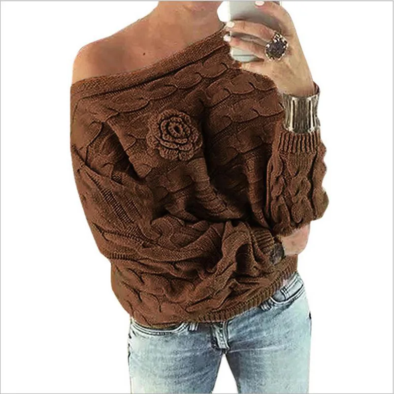 2020 Plus Size Hot Selling Autumn Winter Slash Neck Women Loose Sweater Hemp Flowers Off Shloder Long Batwing Sleeves Pullover
2020 Plus Size Hot Selling Autumn Winter Slash Neck Women Loose Sweater Hemp Flowers Off Shloder Long Batwing Sleeves Pullover