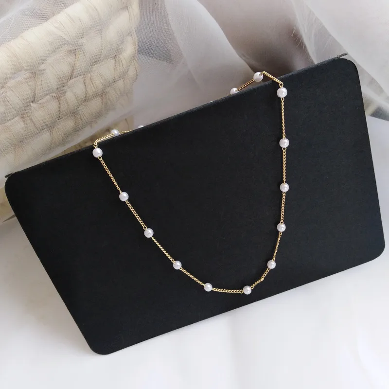 2021 Streetwear Gothic Style Pearl Choker Necklace On The Neck Beads Chain Jewelry Collar For Girl Chocker Neck Decoration
2021 Streetwear Gothic Style Pearl Choker Necklace On The Neck Beads Chain Jewelry Collar For Girl Chocker Neck Decoration