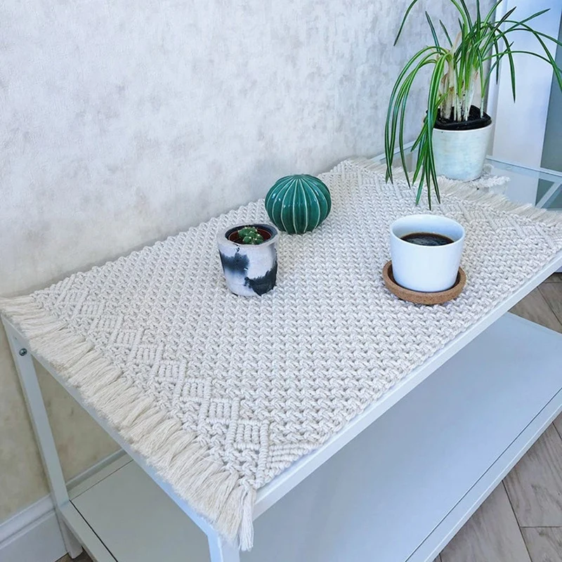 Cloth Runner Bohemian Decoration Cotton Rope Pure Manual Weaving Tapestry Handwoven Elegant Style Wedding Home Decor
Cloth Runner Bohemian Decoration Cotton Rope Pure Manual Weaving Tapestry Handwoven Elegant Style Wedding Home Decor