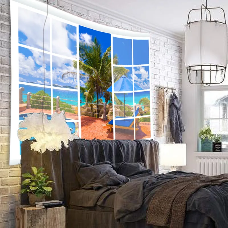 Windows Scenery Tapestry Wall Hanging Cloth Bed Spread Beach Towel Table Cloth Yoga Mat House Decoration Living Room Decoration
Windows Scenery Tapestry Wall Hanging Cloth Bed Spread Beach Towel Table Cloth Yoga Mat House Decoration Living Room Decoration