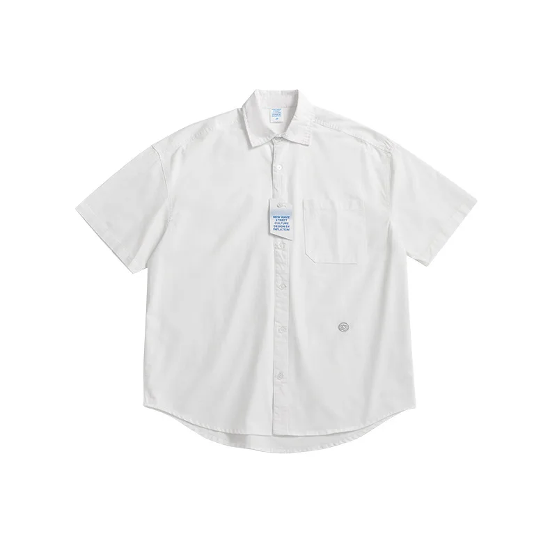 Inf Menswear | 2021 spring / summer new trend solid embroidery casual versatile loose Lapel men's shirt
Inf Menswear | 2021 spring / summer new trend solid embroidery casual versatile loose Lapel men's shirt