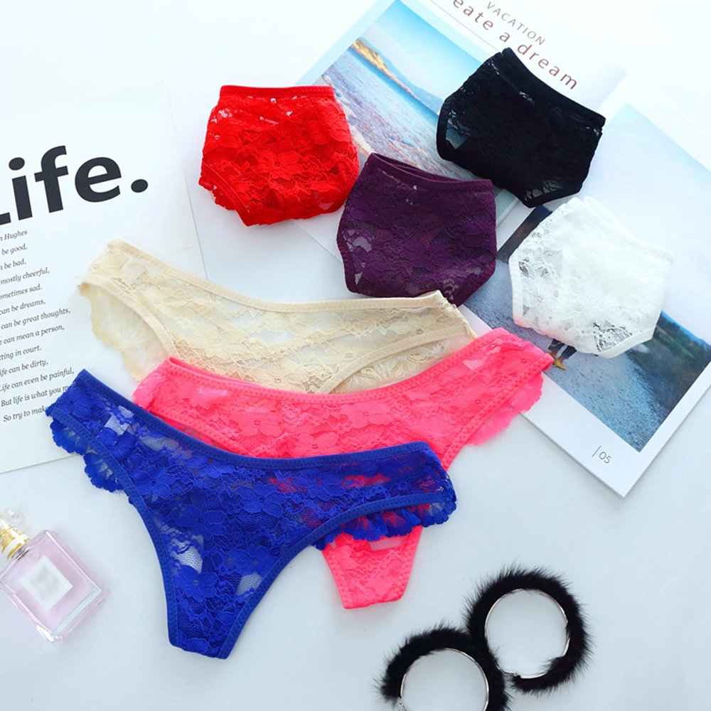 Sexy Lace Panties Women Hollow Ladies Underwear Transparent Temptation Low Waist Thong Women Fashion T-Pants
Sexy Lace Panties Women Hollow Ladies Underwear Transparent Temptation Low Waist Thong Women Fashion T-Pants