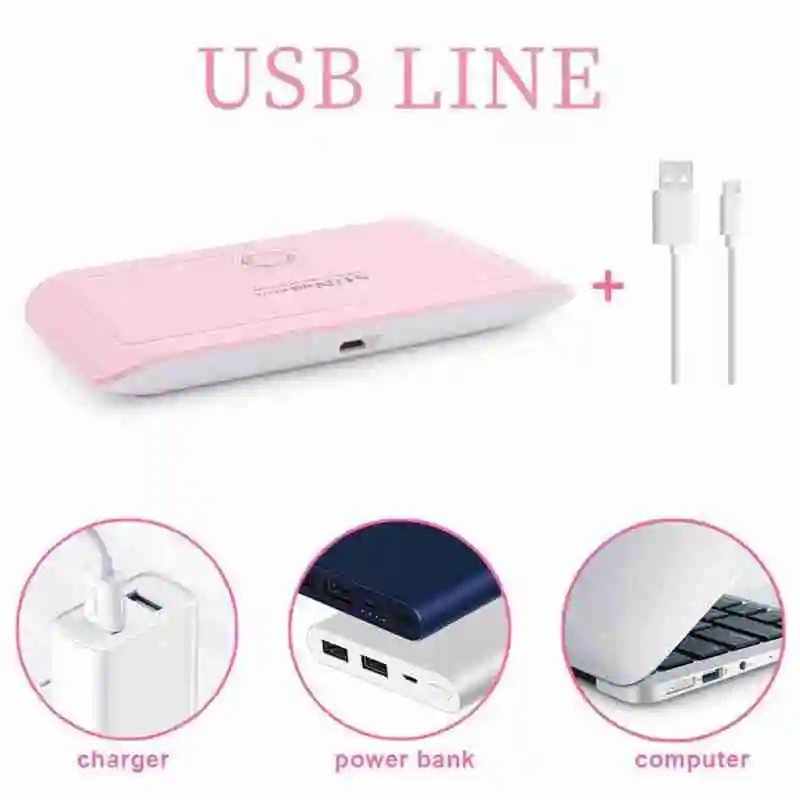 24W Led Nail Lamp for All Kinds Gel 8 Leds Sun Light Uv Lamp for Nail 30S Timer Usb Portable Nail Lamps
24W Led Nail Lamp for All Kinds Gel 8 Leds Sun Light Uv Lamp for Nail 30S Timer Usb Portable Nail Lamps