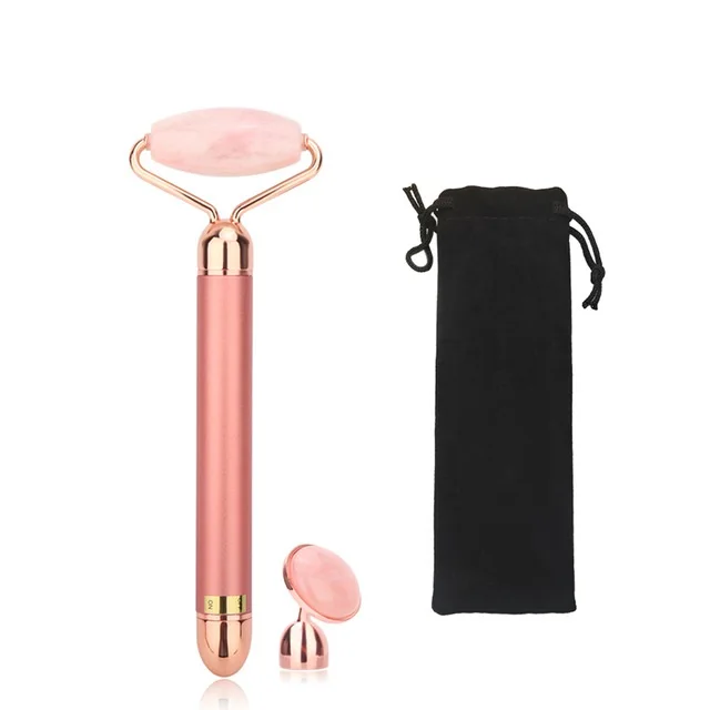 Electric Vibrating Natural Rose Quartz Jade Roller Face Lifting Real Genuine Green Jade Stone Facial Roller Beauty Massage Tool
Electric Vibrating Natural Rose Quartz Jade Roller Face Lifting Real Genuine Green Jade Stone Facial Roller Beauty Massage Tool