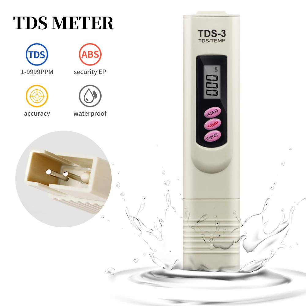Digital TDS Meter Tester Temperature Pocket Aquarium Pool Water Wine Urine LCD Pen Monitor Calibrate by Hold/Temp 50% OFF 
Digital TDS Meter Tester Temperature Pocket Aquarium Pool Water Wine Urine LCD Pen Monitor Calibrate by Hold/Temp 50% OFF