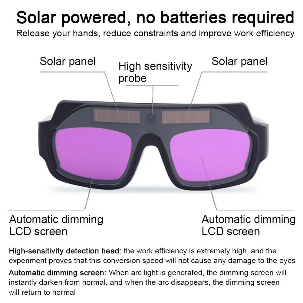 Dual Frequency Variable Light Goggles Welding Glasses Arc Material Solar Goggles PP Argon Welding Welding W5M7
Dual Frequency Variable Light Goggles Welding Glasses Arc Material Solar Goggles PP Argon Welding Welding W5M7