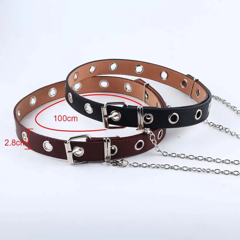 1PC Adjustable Black Coffee Pu Leather Harness Silver Long Tasset Hool Chain Tassel Metal Belt Belts
1PC Adjustable Black Coffee Pu Leather Harness Silver Long Tasset Hool Chain Tassel Metal Belt Belts