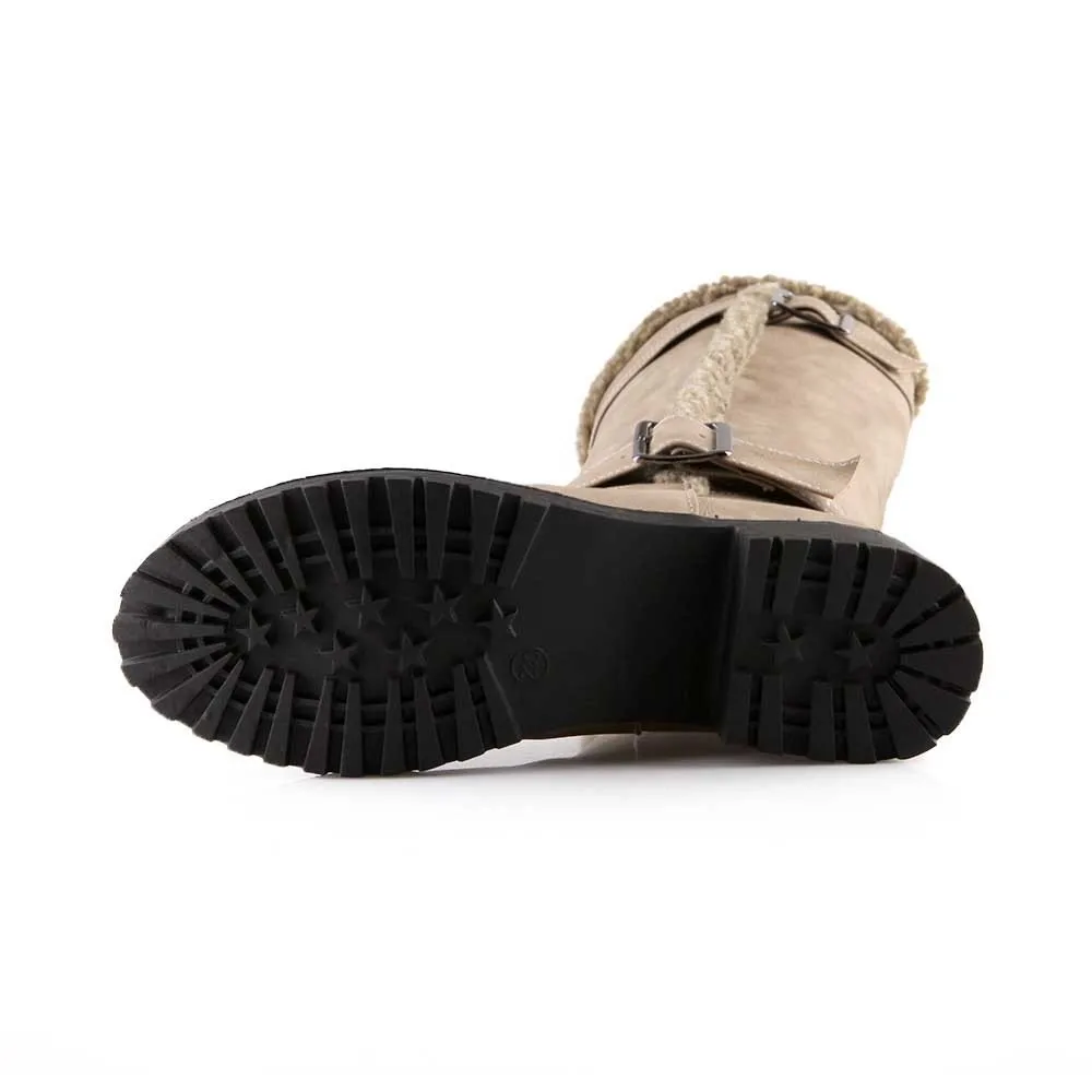 Boots Women Casual Over the Knee Boots Shoes Winter Women Female Buckle Round Toe Shoes Warm Snow Boots Shoes Mujer 1DEC4
Boots Women Casual Over the Knee Boots Shoes Winter Women Female Buckle Round Toe Shoes Warm Snow Boots Shoes Mujer 1DEC4