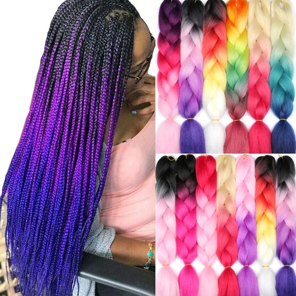Kong&Li 100G 120 Colors Synthetic Braiding Hair Extensions Ombre Jumbo Braid Pre Stretched Wholesale 24 Inch Box Twist Braids
Kong&Li 100G 120 Colors Synthetic Braiding Hair Extensions Ombre Jumbo Braid Pre Stretched Wholesale 24 Inch Box Twist Braids