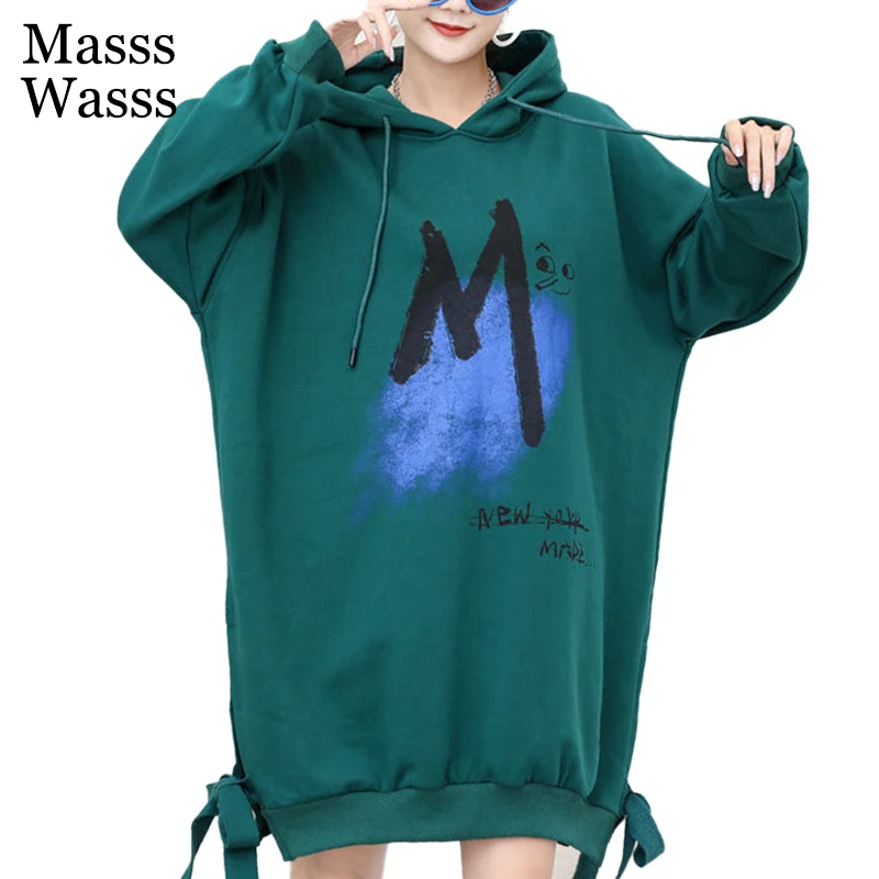Masss Wasss 2021 Korean Fashion Autumn Printed Loose Female Sweatshirts Hooded Green Long Sleeve Hoodies Gothic Ladies Clothes
Masss Wasss 2021 Korean Fashion Autumn Printed Loose Female Sweatshirts Hooded Green Long Sleeve Hoodies Gothic Ladies Clothes