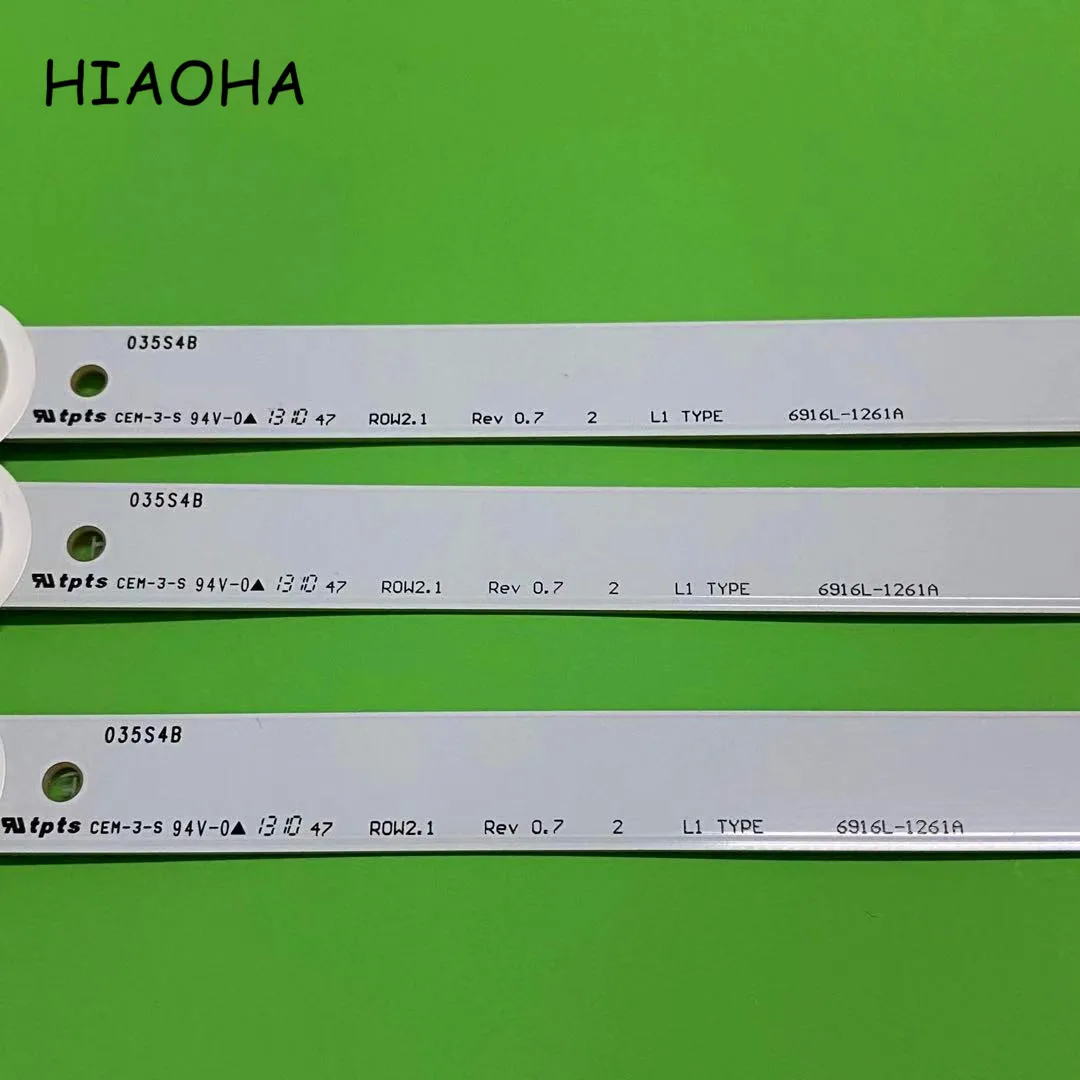 12pcs/Set LED Backlight Lamp Strip For 47 ROW2.1 REV0.7 6916L-1259A 6916L-1260A 6916L-1261A 6916L-1262A LC470DUE SF R1 47LA6210
12pcs/Set LED Backlight Lamp Strip For 47 ROW2.1 REV0.7 6916L-1259A 6916L-1260A 6916L-1261A 6916L-1262A LC470DUE SF R1 47LA6210