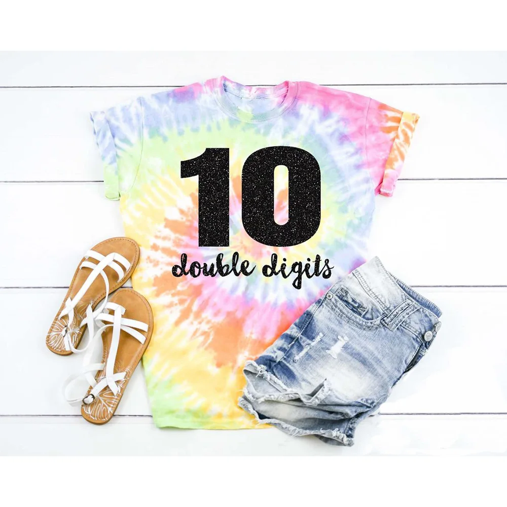 Рубашка с двумя цифрами на заказ для девочек, рубашка на день рождения для девочек, индивидуальные цифровые Топы ярких цветов, уличная одежд... 
Рубашка с двумя цифрами на заказ для девочек, рубашка на день рождения для девочек, индивидуальные цифровые Топы ярких цветов, уличная одежд...