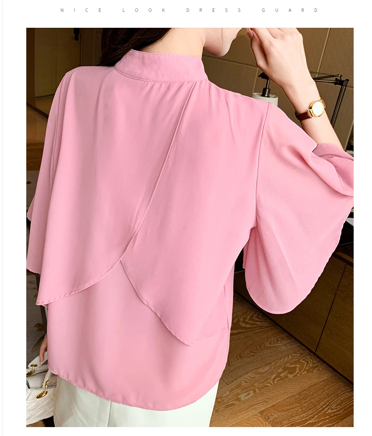 Chiffon Women's Blouse Solid O-neck Girl's Shirt New Korean Fashion Sleeveless Top Summer Casual Lady Blusas Button Houthion
Chiffon Women's Blouse Solid O-neck Girl's Shirt New Korean Fashion Sleeveless Top Summer Casual Lady Blusas Button Houthion