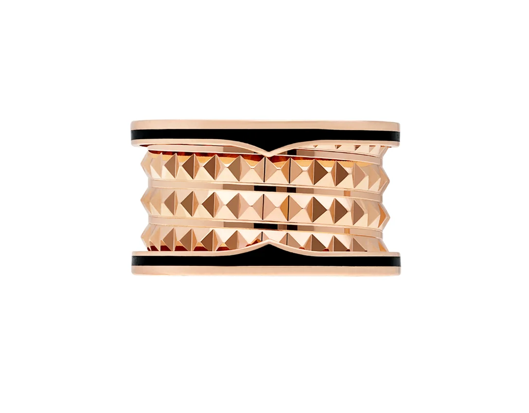 925 sterling silver double spring black side rose gold color ring, men's, ladies
925 sterling silver double spring black side rose gold color ring, men's, ladies