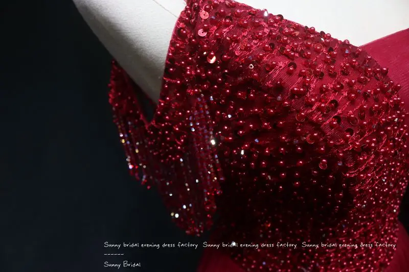 Sexy Luxury Evening Dress Spaghetti Strapless A Line Burgundy Tulle Party Dresses Women Evening Pearl Beaded Formal Dress
Sexy Luxury Evening Dress Spaghetti Strapless A Line Burgundy Tulle Party Dresses Women Evening Pearl Beaded Formal Dress