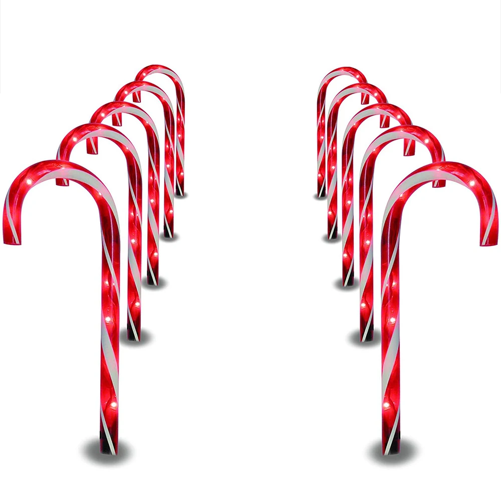 Cane Walkway Light 10 Stakes 110V Eco-Friendly Crutch Lamp Landscape Lights US Plug Warm White Festival Atmosphere
Cane Walkway Light 10 Stakes 110V Eco-Friendly Crutch Lamp Landscape Lights US Plug Warm White Festival Atmosphere
