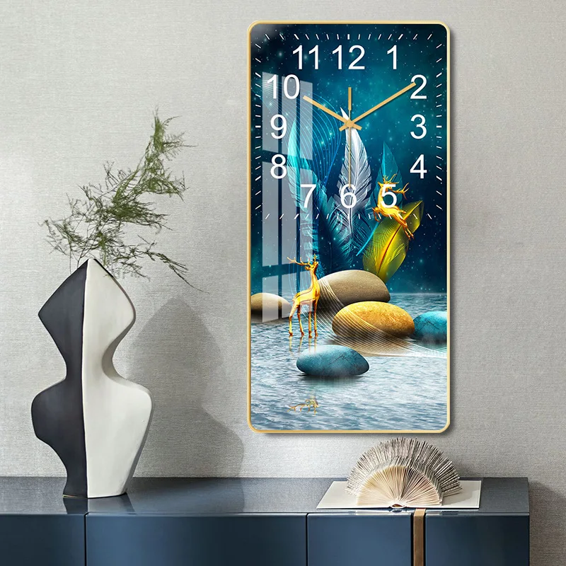 Rectangular crystal porcelain clock living room study wall clock fashion simple silent clock creative clocks wall home decor
Rectangular crystal porcelain clock living room study wall clock fashion simple silent clock creative clocks wall home decor