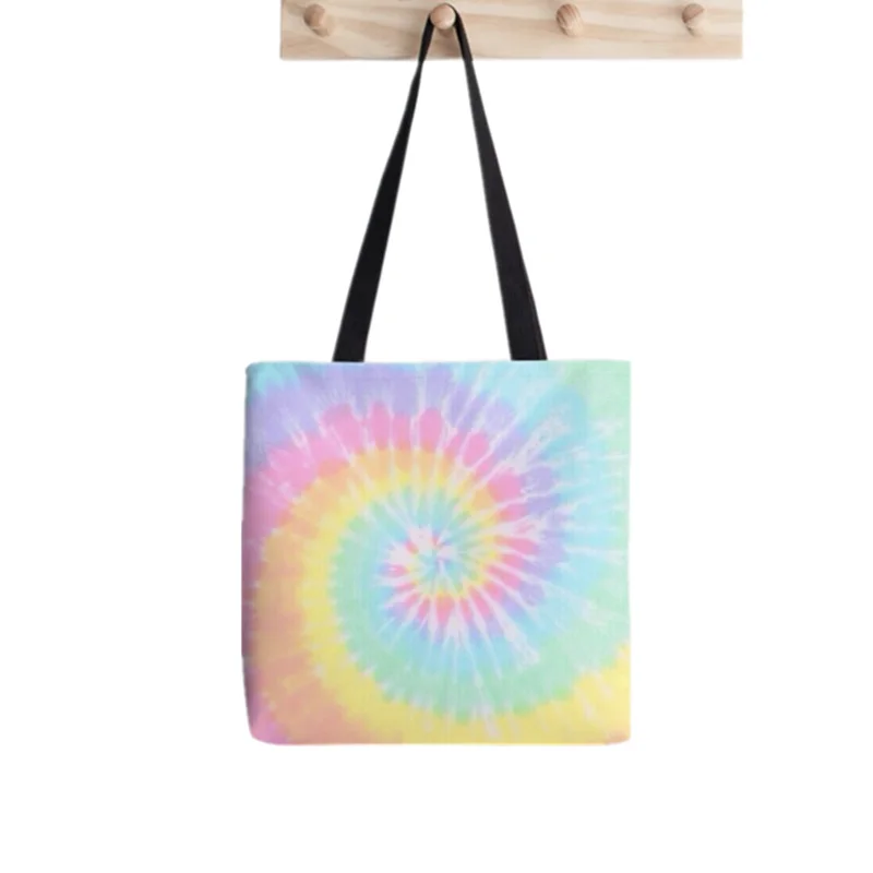 Women Shopper bag Rainbow tie dye Printed Kawaii Bag Harajuku Shopping Canvas Shopper Bag girl handbag Tote Shoulder Lady Bag
Women Shopper bag Rainbow tie dye Printed Kawaii Bag Harajuku Shopping Canvas Shopper Bag girl handbag Tote Shoulder Lady Bag