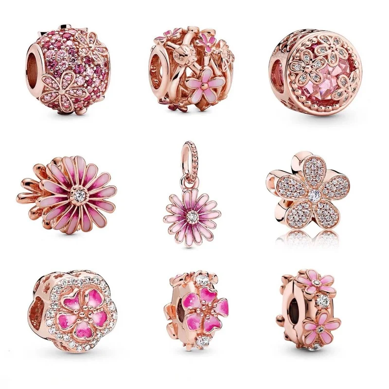 hollowed out Daisy pink peach blossom is suitable for Pandora Charm Bracelet, which is specially made for women's DIY fashion
hollowed out Daisy pink peach blossom is suitable for Pandora Charm Bracelet, which is specially made for women's DIY fashion