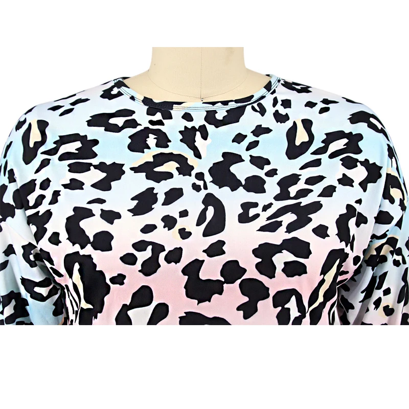Plus Size Clothing L-5XL Women Set Half Sleeve Elastic Waistband Top and Pants Leopard Grain Clothes Wholesale Dropshipping 2021
Plus Size Clothing L-5XL Women Set Half Sleeve Elastic Waistband Top and Pants Leopard Grain Clothes Wholesale Dropshipping 2021