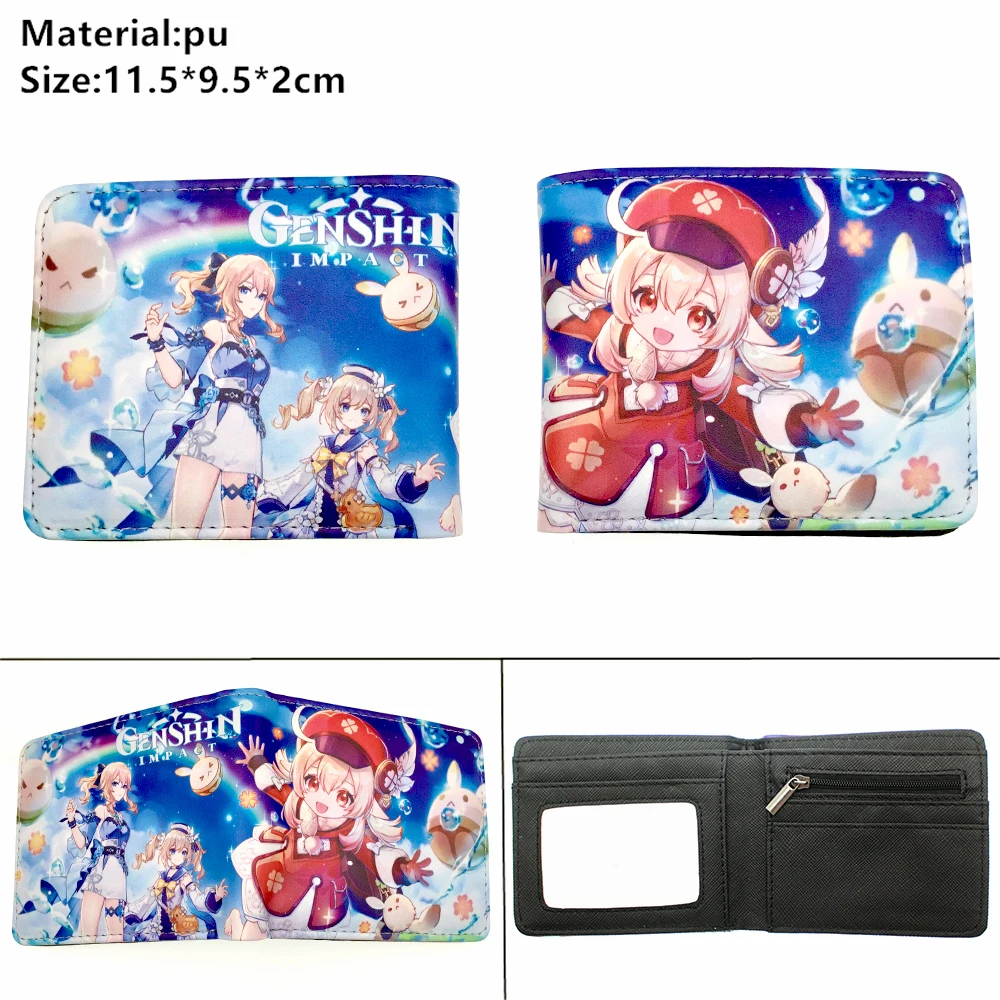 Anime Genshin Impact Leather Wallet Student Short Photo Holder Otaku Teenger Bifold High Quality Purses Men's Women's Wallets
Anime Genshin Impact Leather Wallet Student Short Photo Holder Otaku Teenger Bifold High Quality Purses Men's Women's Wallets