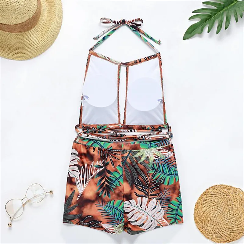 Fashion High Waist Bikini Swimwear Women Swimsuit Leaf Print Bikini Set Bandage Bathing Suits Summer Beach Wear Swimming Suit
Fashion High Waist Bikini Swimwear Women Swimsuit Leaf Print Bikini Set Bandage Bathing Suits Summer Beach Wear Swimming Suit