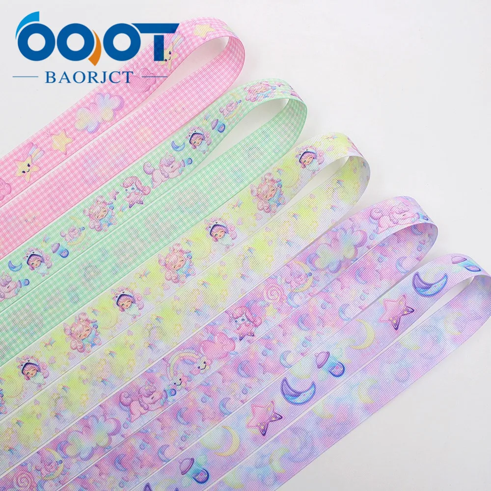 OOOT BAORJCT I 191123 2621 25 мм 10 ярдов двусторонний мультфильм девушки grosgrain ленты бант