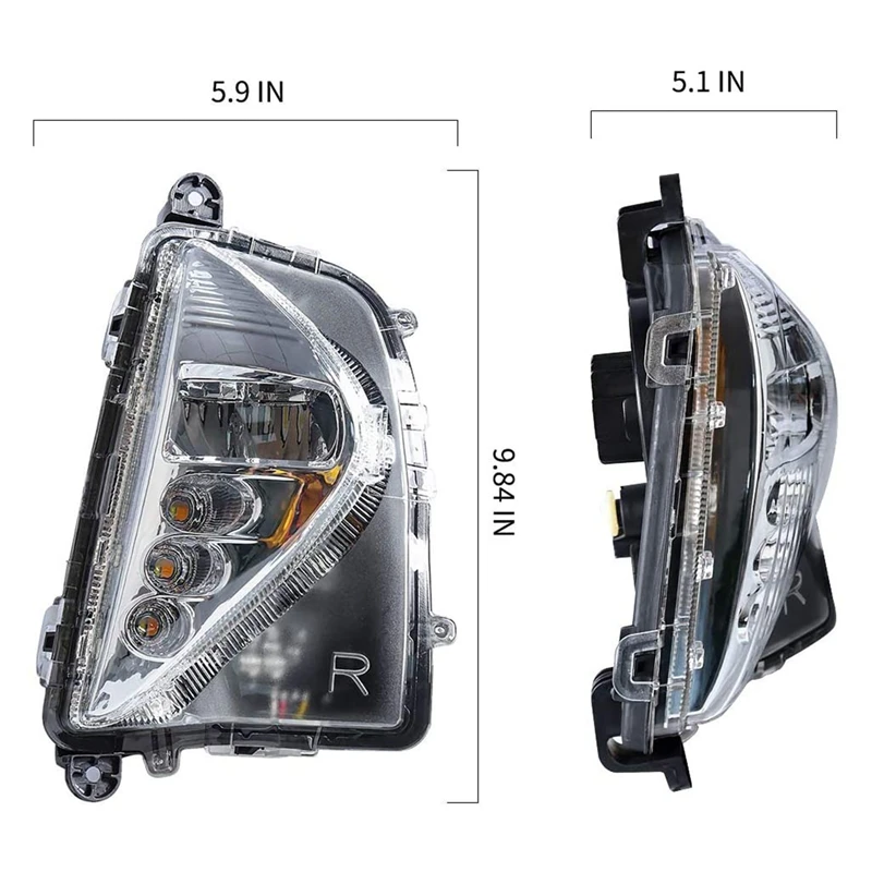 Car LED Daytime Running Light Fog Lamps DRL with Turn Signal for Toyota Prius 2016-2018
Car LED Daytime Running Light Fog Lamps DRL with Turn Signal for Toyota Prius 2016-2018