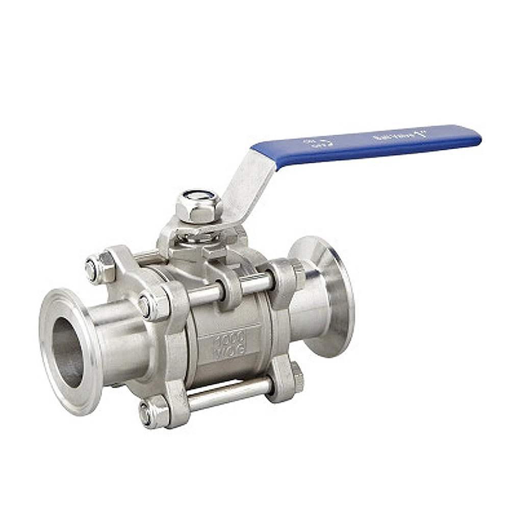 1/2" 3/4" 1" SS304 Stainless Steel Ball Valve 3 Three Piece 1.5" 50.5mm Tri Clamp Ferrule Type For Homebrew Diary 
1/2" 3/4" 1" SS304 Stainless Steel Ball Valve 3 Three Piece 1.5" 50.5mm Tri Clamp Ferrule Type For Homebrew Diary
