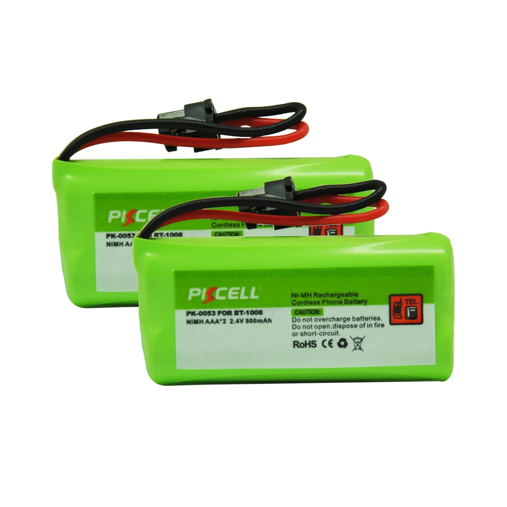 2 x Ni-MH Battery Pack AAA 800mAh 2.4V Rechargeable Cordless Phone Battery For BT-1016 BT-1021 BT-1025 BT-1008 WITH43-269 (0053
2 x Ni-MH Battery Pack AAA 800mAh 2.4V Rechargeable Cordless Phone Battery For BT-1016 BT-1021 BT-1025 BT-1008 WITH43-269 (0053