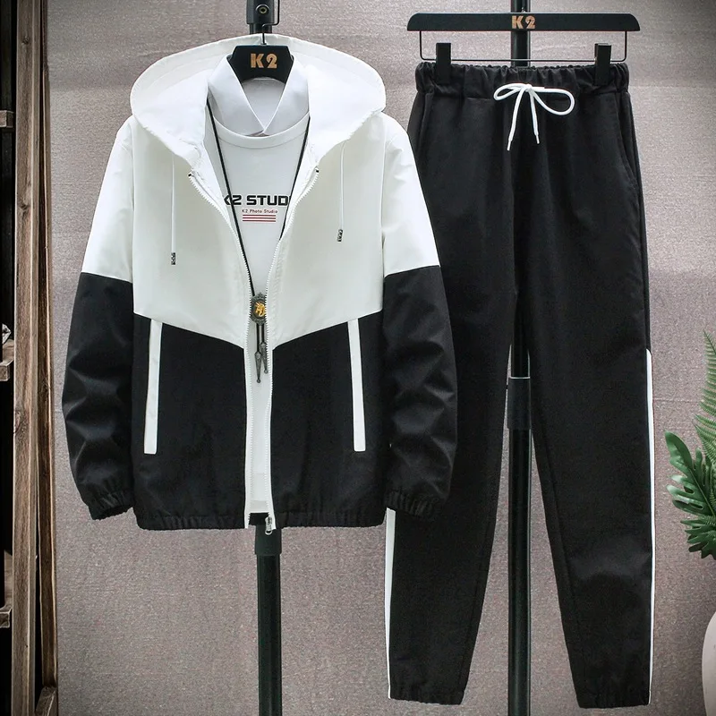 Men Tracksuit Casual Hoodies Sets 2021 Spring New Male Jackets+Pants Two Piece Sets Hip Hop Streetwear Sports Suit Patchwork
Men Tracksuit Casual Hoodies Sets 2021 Spring New Male Jackets+Pants Two Piece Sets Hip Hop Streetwear Sports Suit Patchwork
