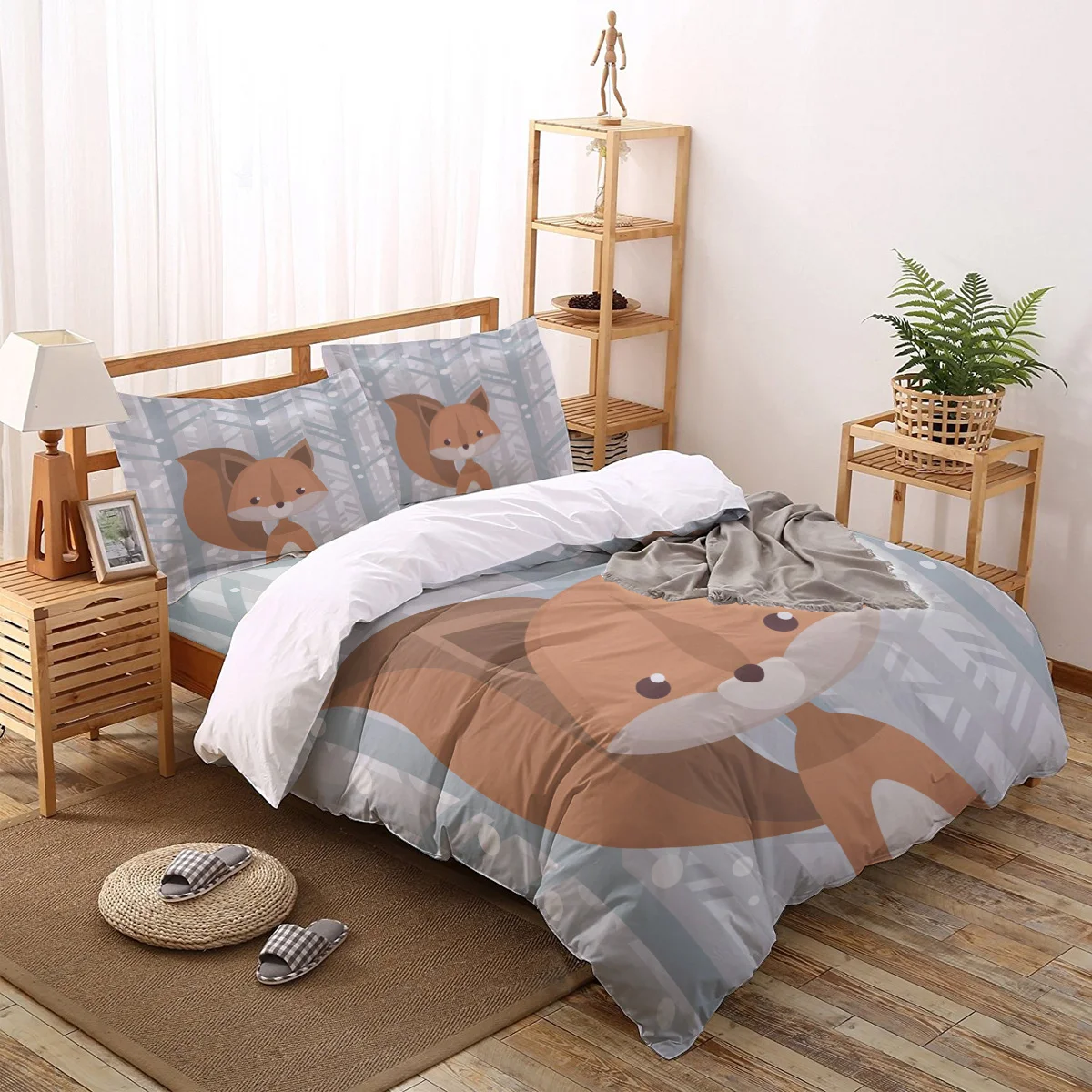 Winter Snowing Forest Cartoon Squirrel Bedding Set 2/3/4pcs Quilt Cover Duvet Cover Set Twin Full Queen King Size Home Textile
Winter Snowing Forest Cartoon Squirrel Bedding Set 2/3/4pcs Quilt Cover Duvet Cover Set Twin Full Queen King Size Home Textile