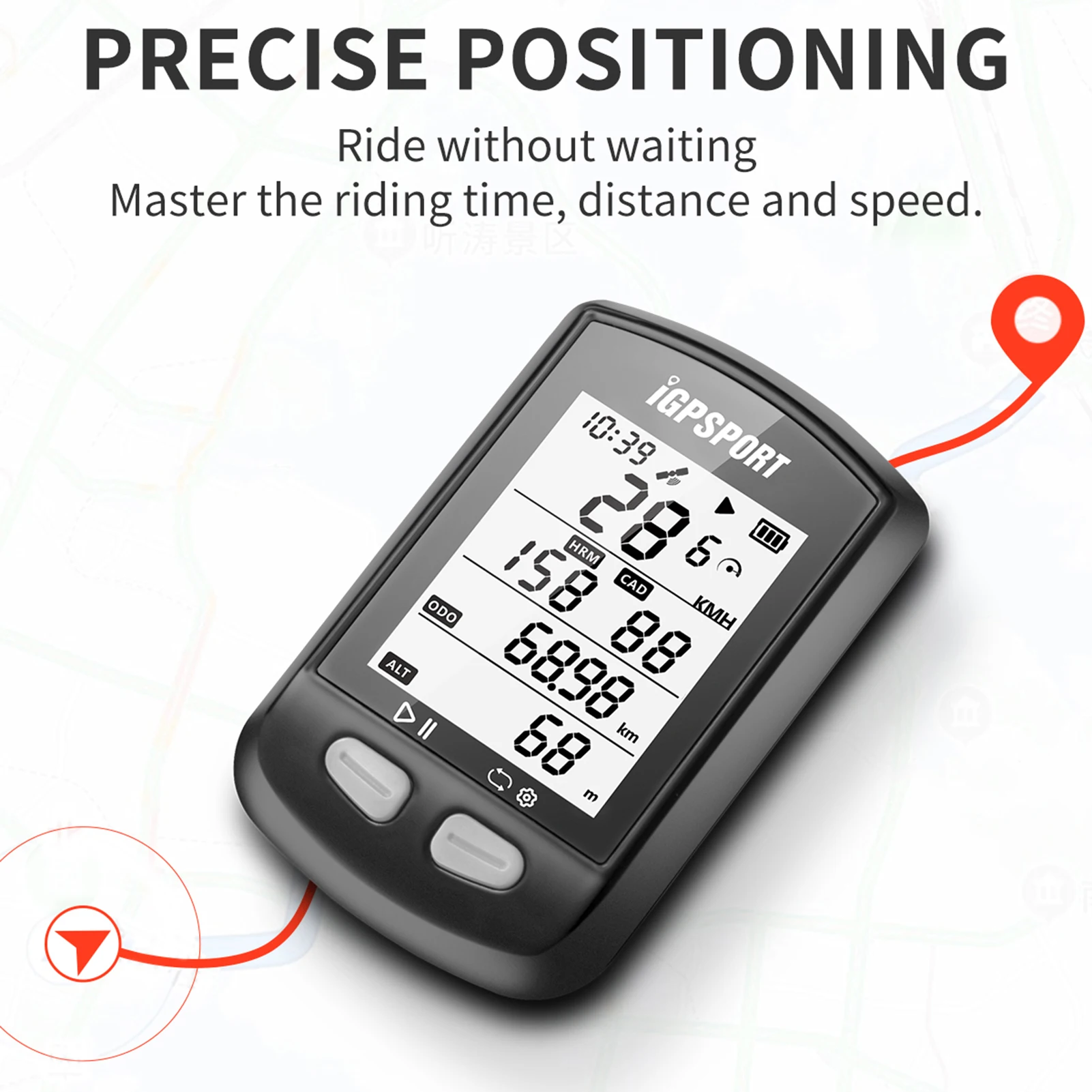Cycling Bicycle Bike GPS Computer BT5.0 ANT+ Wireless Bikes Computer With Auto Backlight IPX6 Riding Computer
Cycling Bicycle Bike GPS Computer BT5.0 ANT+ Wireless Bikes Computer With Auto Backlight IPX6 Riding Computer