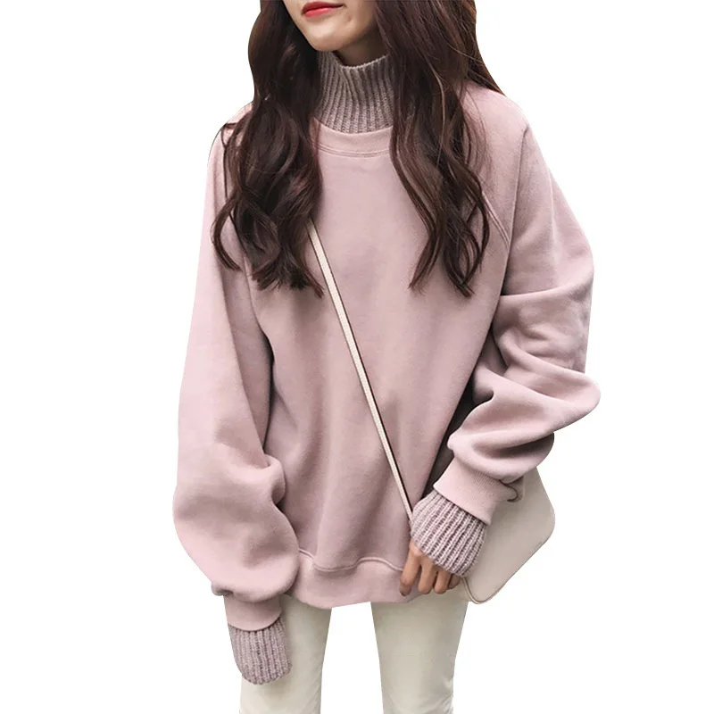 Autumn and winter women's new top women's sweater stitching sleeve fake two piece high collar bottoming shirt versatile fashion
Autumn and winter women's new top women's sweater stitching sleeve fake two piece high collar bottoming shirt versatile fashion