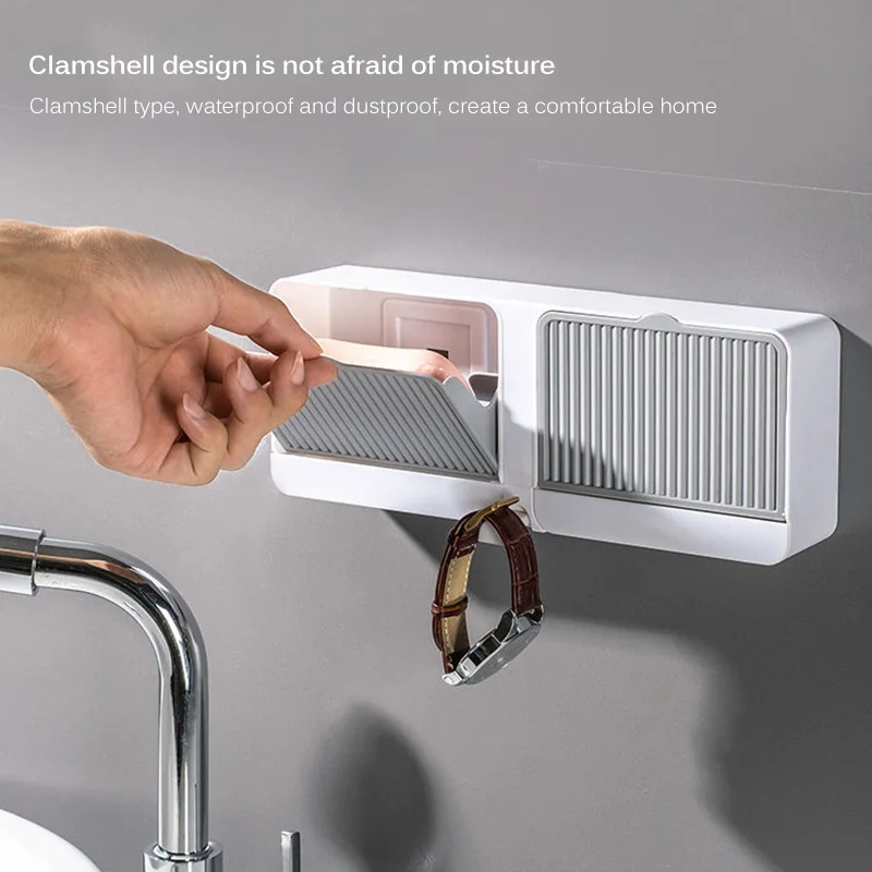 NEW Bathroom Flexible Soap Dishes Storage Holder Plate Tray Drain Creative Bath Tools Punch-Free Flip Soap Dish Practical Good
NEW Bathroom Flexible Soap Dishes Storage Holder Plate Tray Drain Creative Bath Tools Punch-Free Flip Soap Dish Practical Good